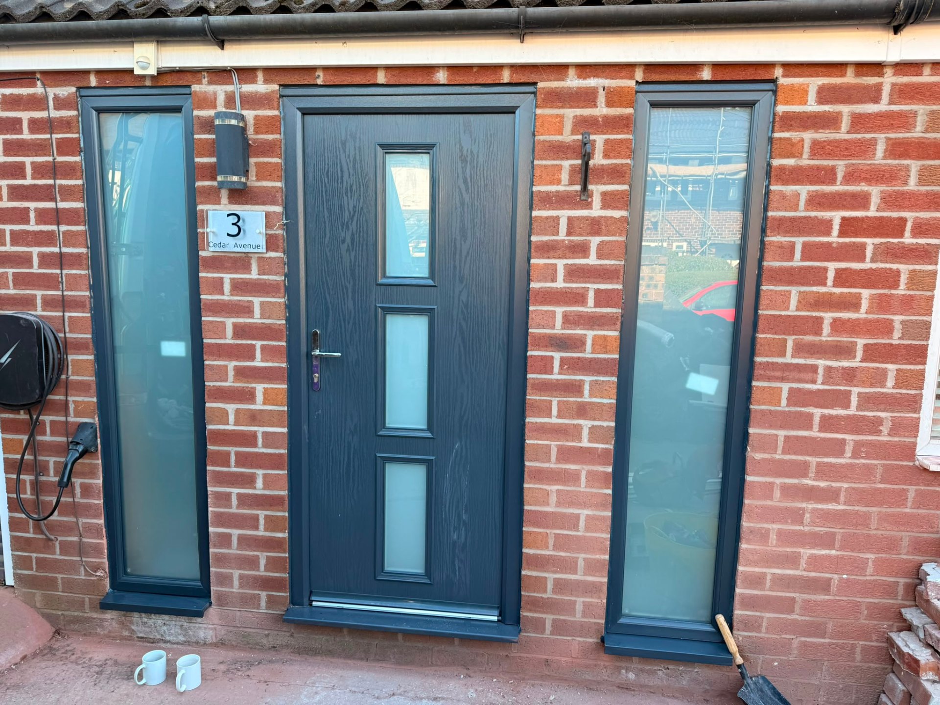 Composite door installation by Rural Windows in Chester & North Wales