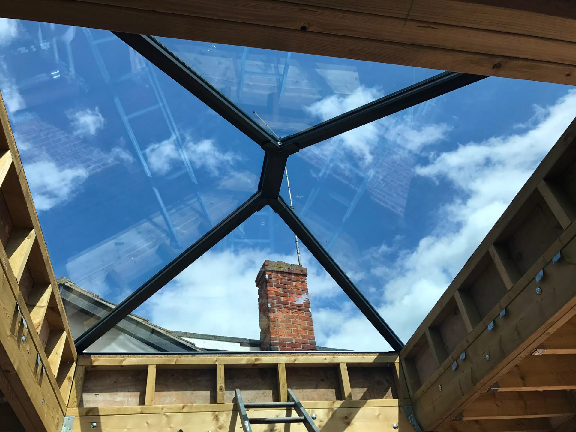 Roof lantern installation by Rural Windows in Chester & North Wales