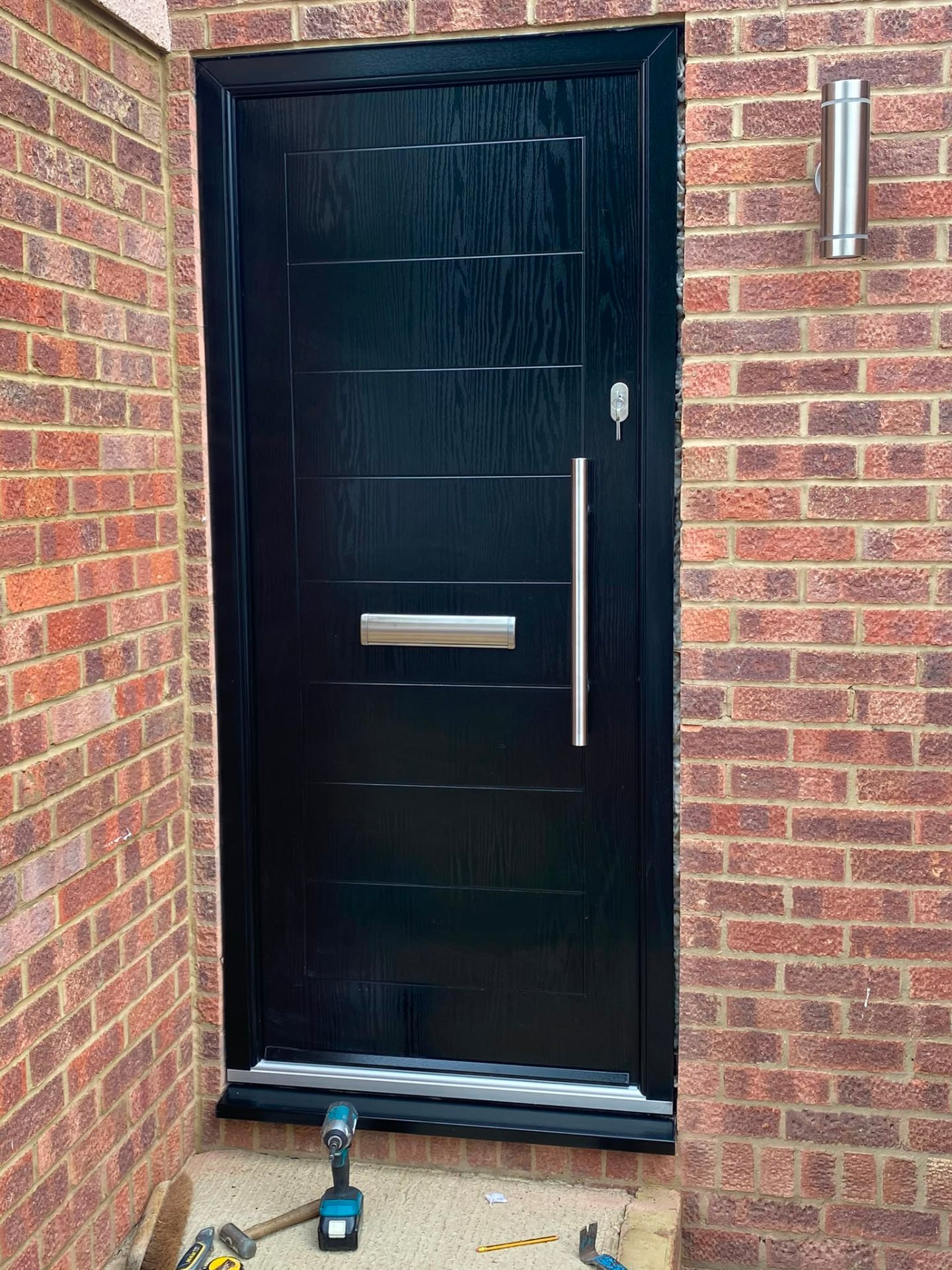 Composite door installation by Rural Windows in Chester & North Wales